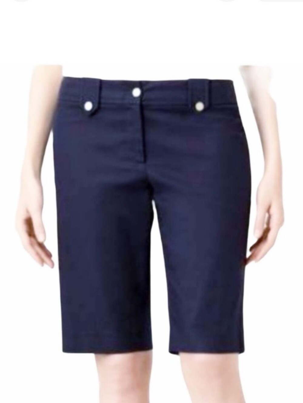 Tory Burch Navy Bermuda Shorts